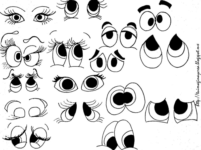 Глаза мультяшные