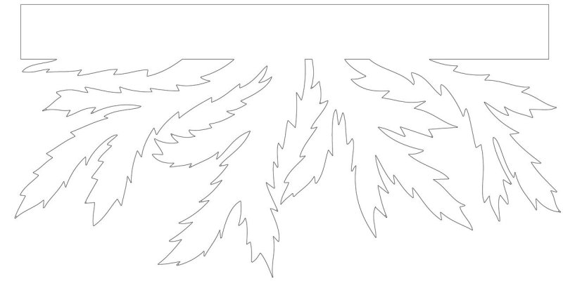 Еловая ветка на окно