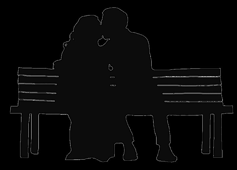 Силуэты влюбленных