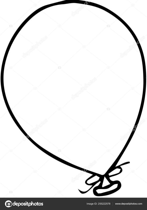 Трафарет воздушных шариков