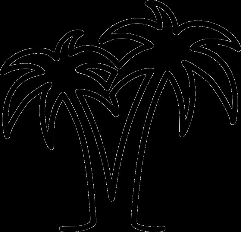 Пальма трафарет