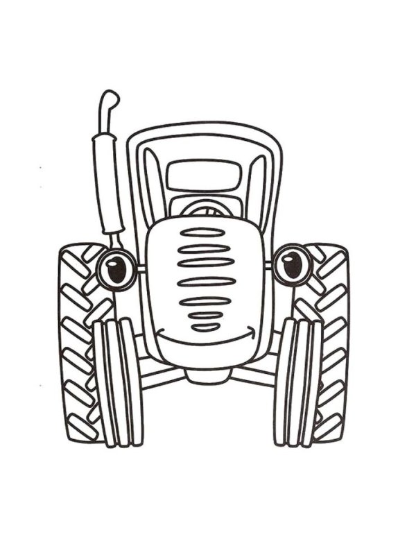 Синий трактор картинки
