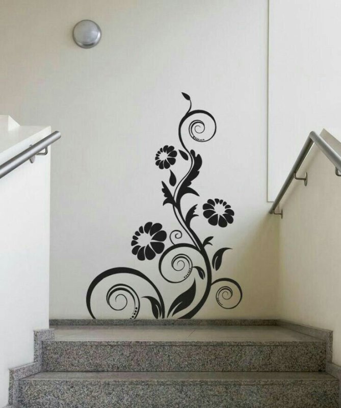 Трафаретные узоры на стены