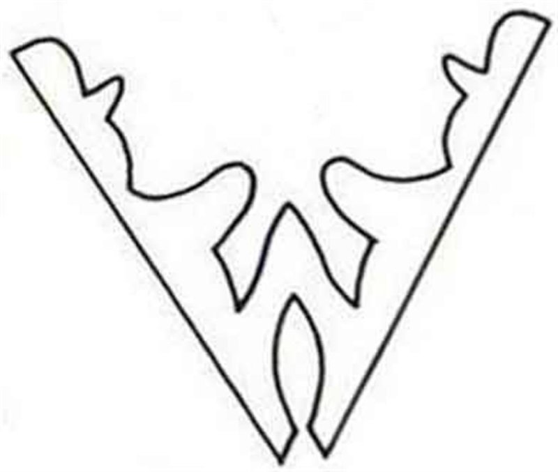 Снежинка Снеговик из бумаги