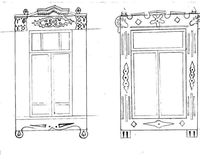Узоры для оконных наличников