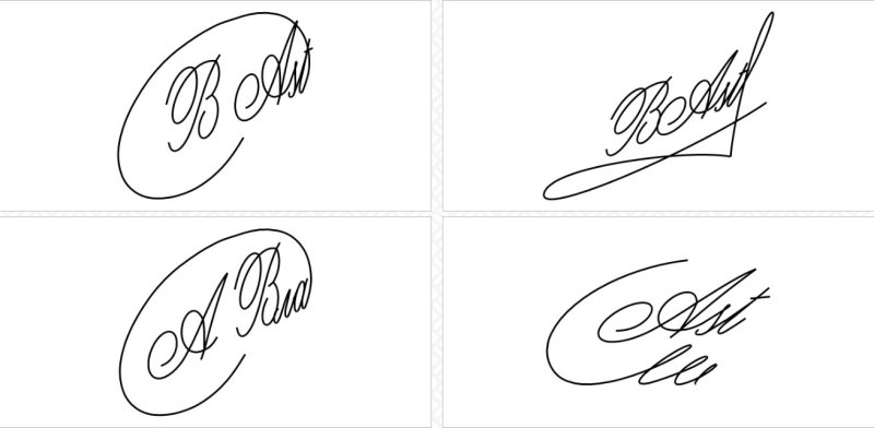 Красивые подписи