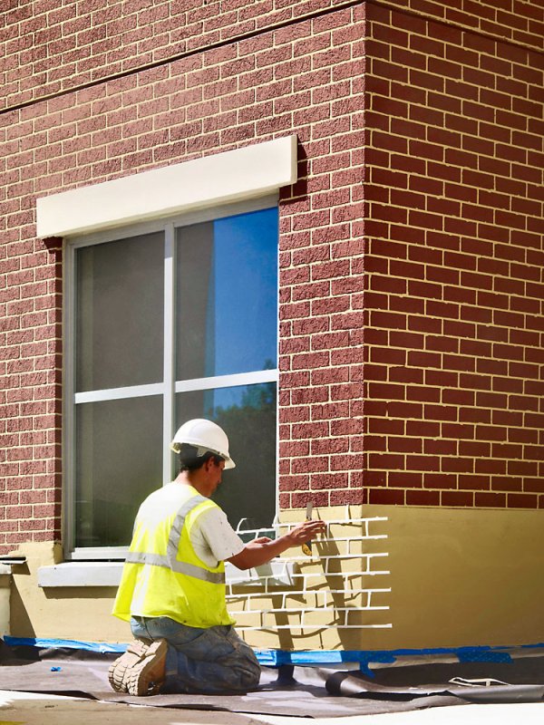 Отделка стен фасада