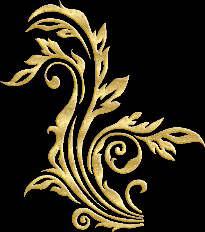 Золотистый орнамент