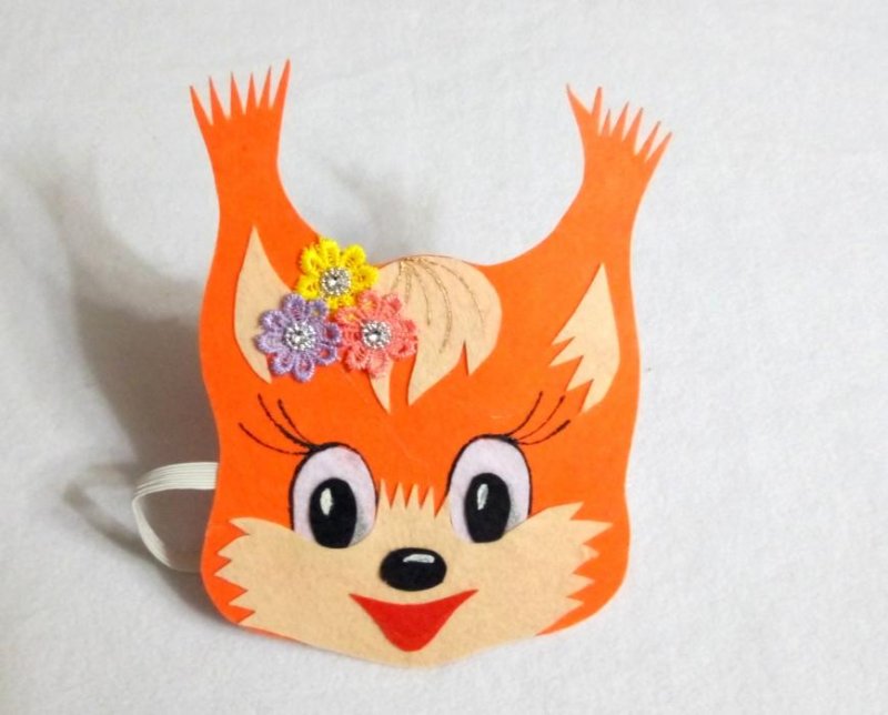 Маска белки на голову