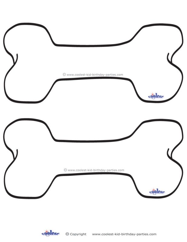 Макет косточки для собак