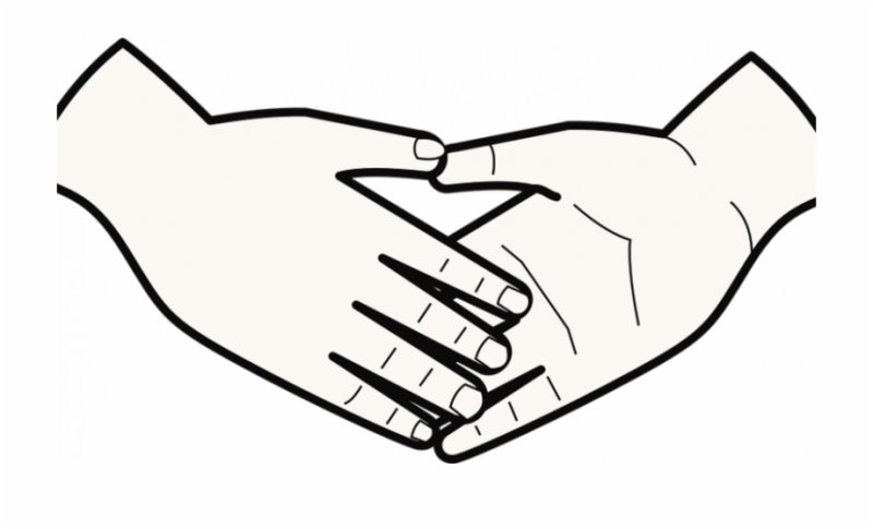 Рука раскраска для детей