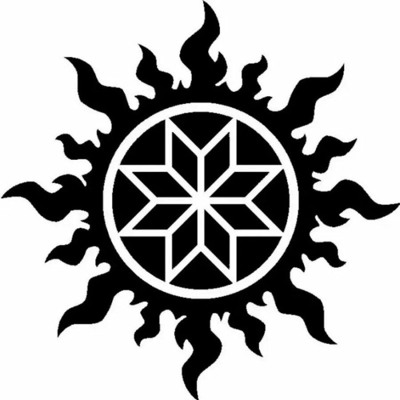 Звезда Алатырь (крест Сварога)символ