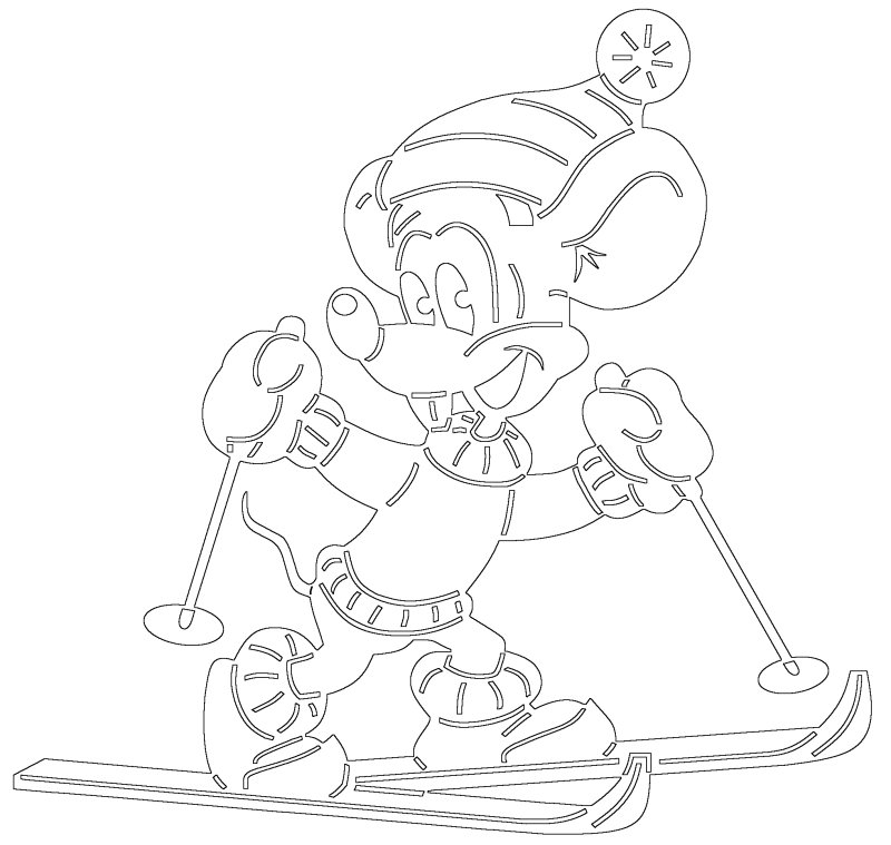 Трафареты мультяшных героев