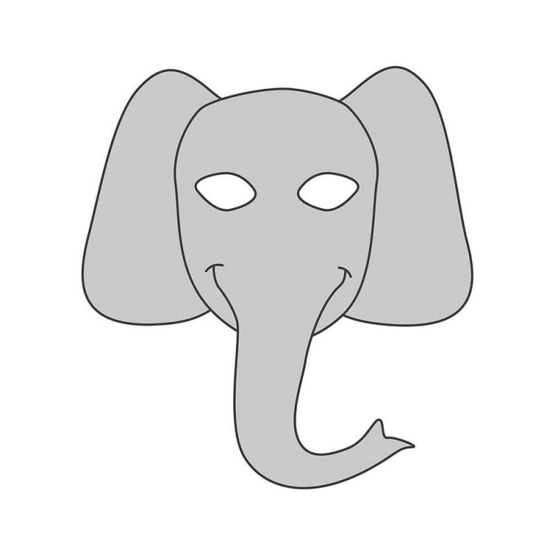Маска слона для детей