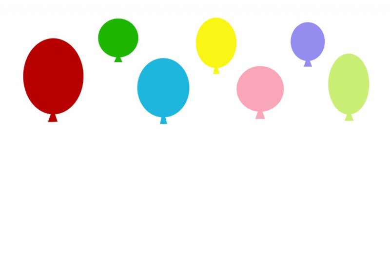 Разноцветные шарики рисование