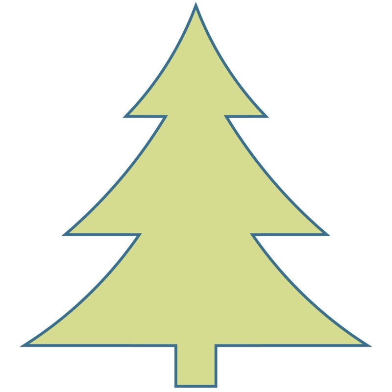 Шаблон елки