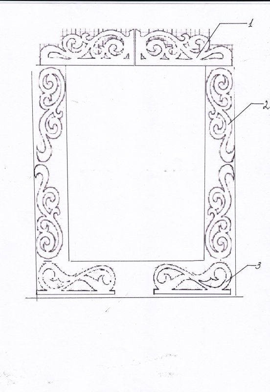Финские наличники чертеж