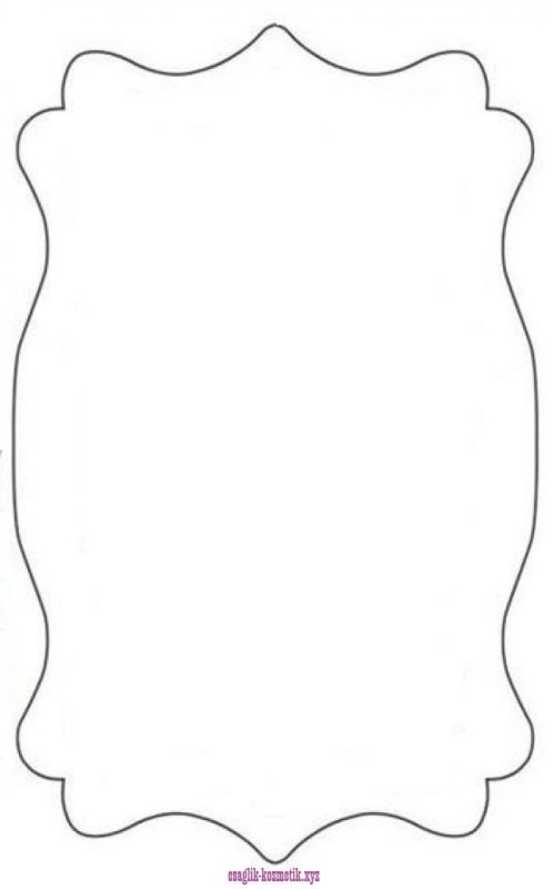 Рамка трафарет