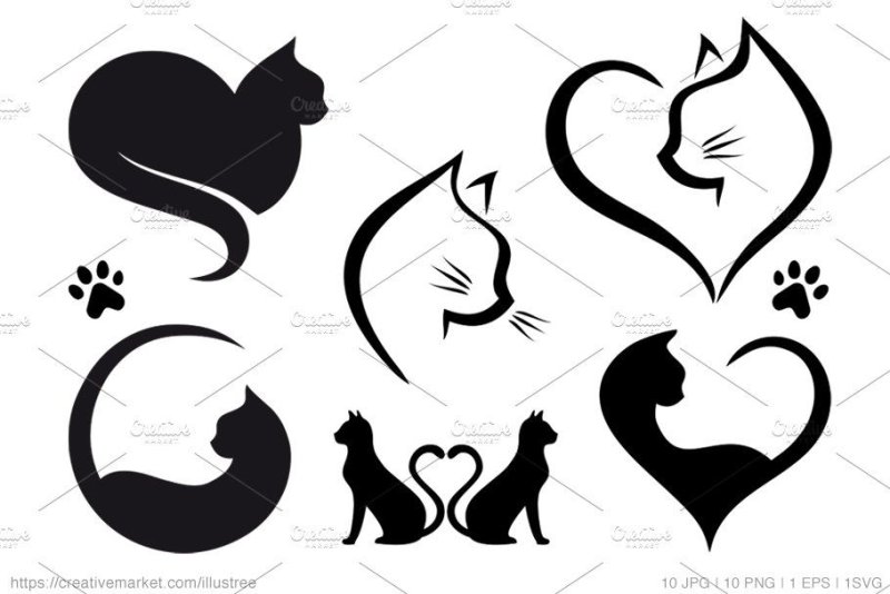 Контур кошки