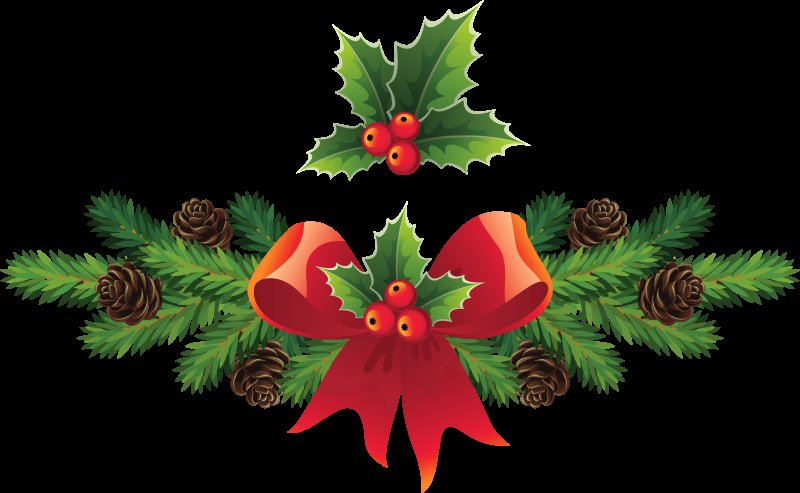 Новогодняя веточка