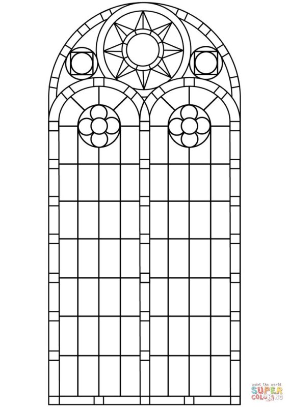 Эскиз витражного окна