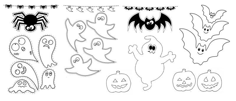 Трафареты для Хэллоуина