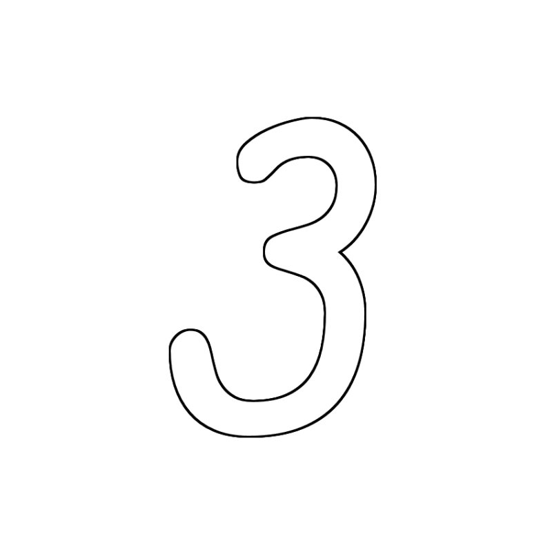 Трафарет буквы з