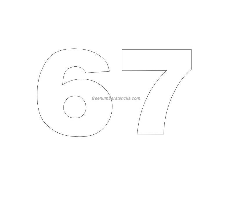 Цифра 65 трафарет для торта