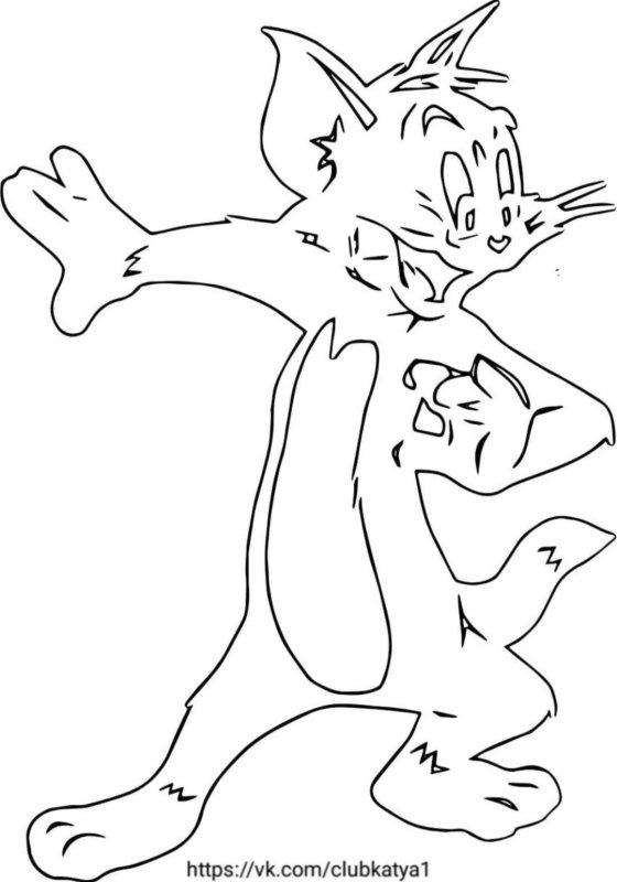 Вытынанка том и Джерри новогодние