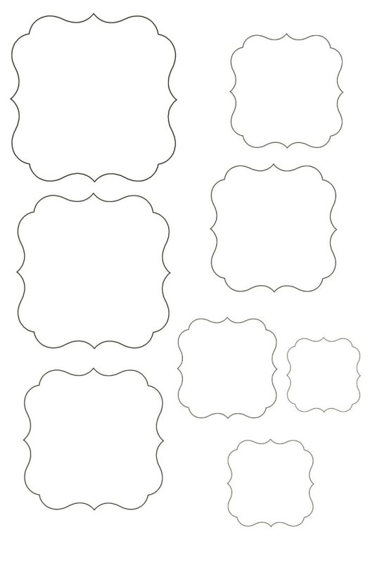 Рамка трафарет