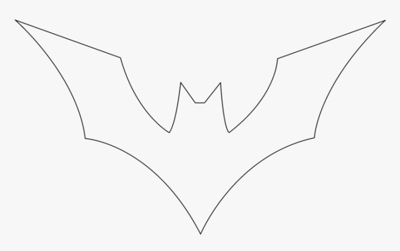 Трафарет летучей мыши для вырезания