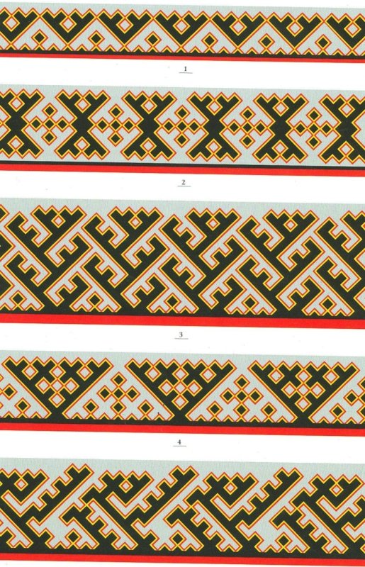 Вышивание орнаментов Ханты и манси