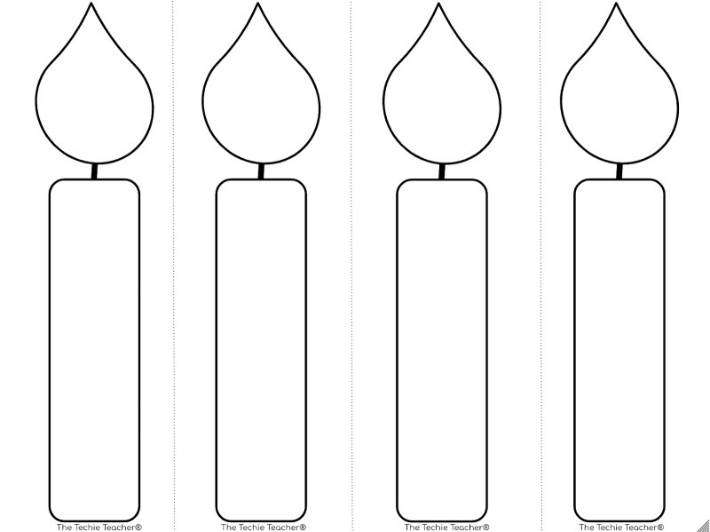 Свеча трафарет