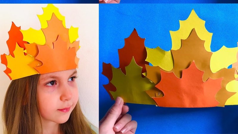 Осенняя корона для девочки