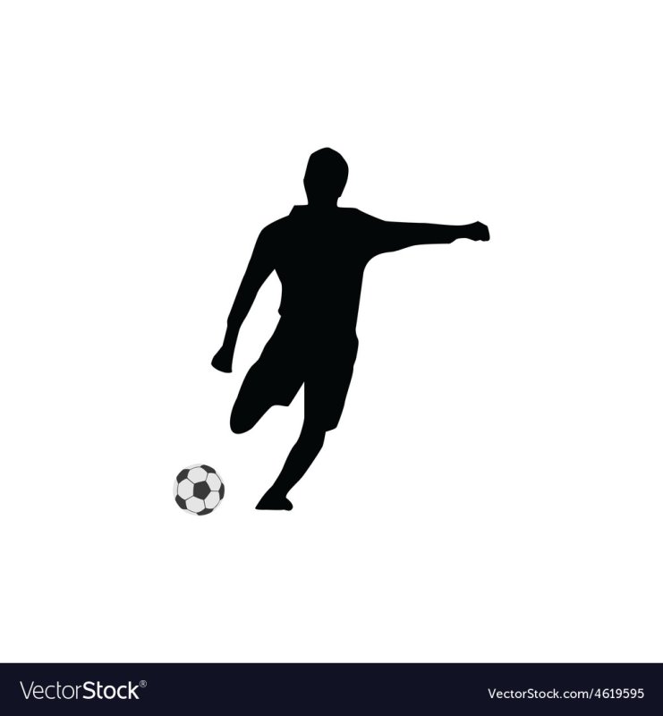 Трафарет футболиста