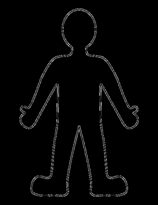 Трафарет человека для рисования