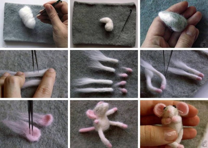 Сухое валяние из шерсти для начинающих мастер класс