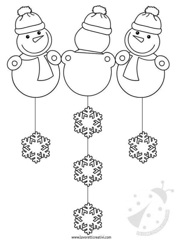 Трафареты для гирлянды на новый год