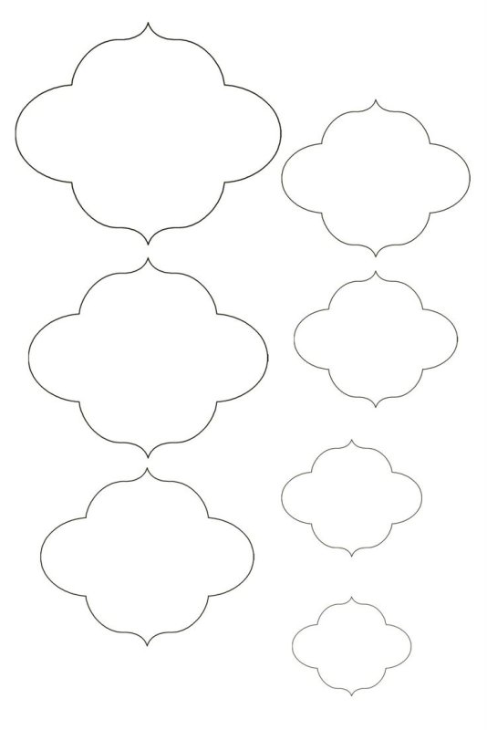 Скрапбукинг шаблоны для вырезания