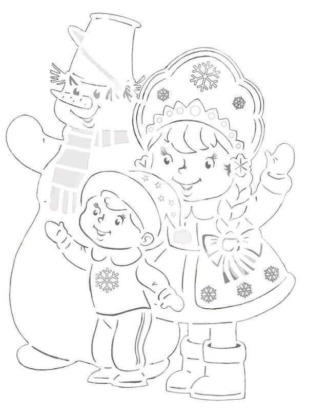 Новогодние вырезалки для детей