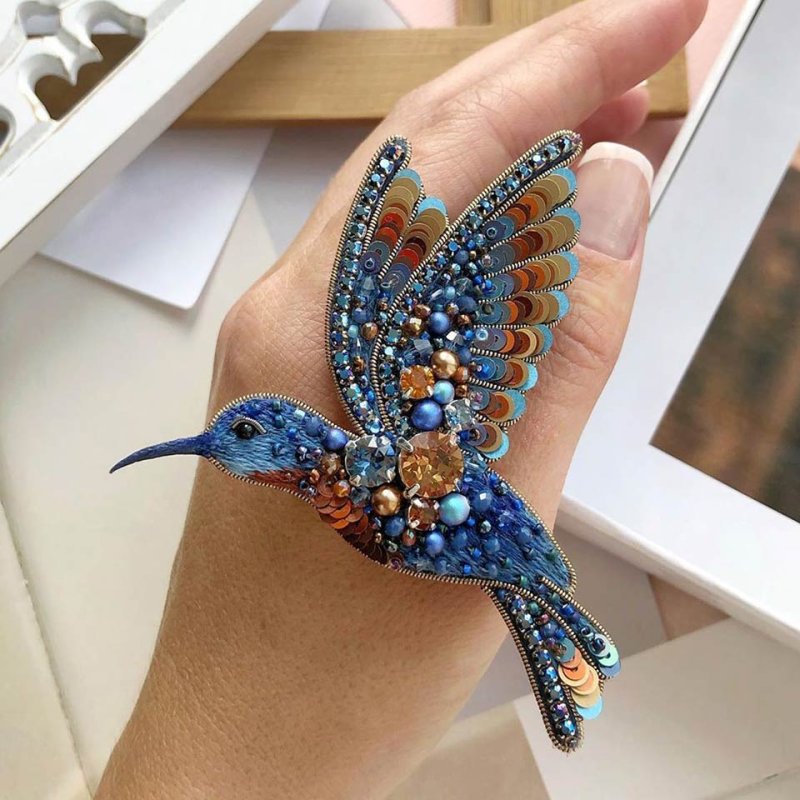 Брошь Колибри ювелира Фазулзянов