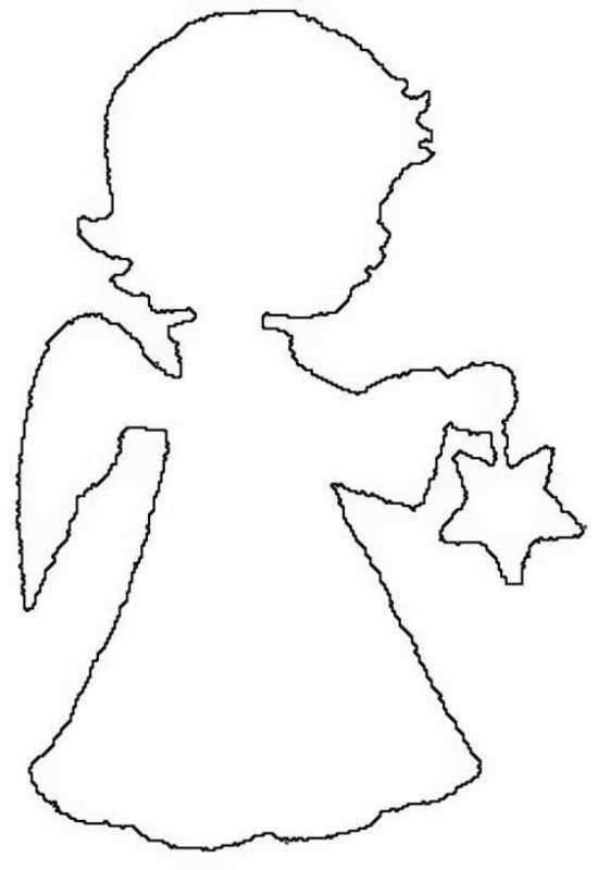 Ангелочки трафарет