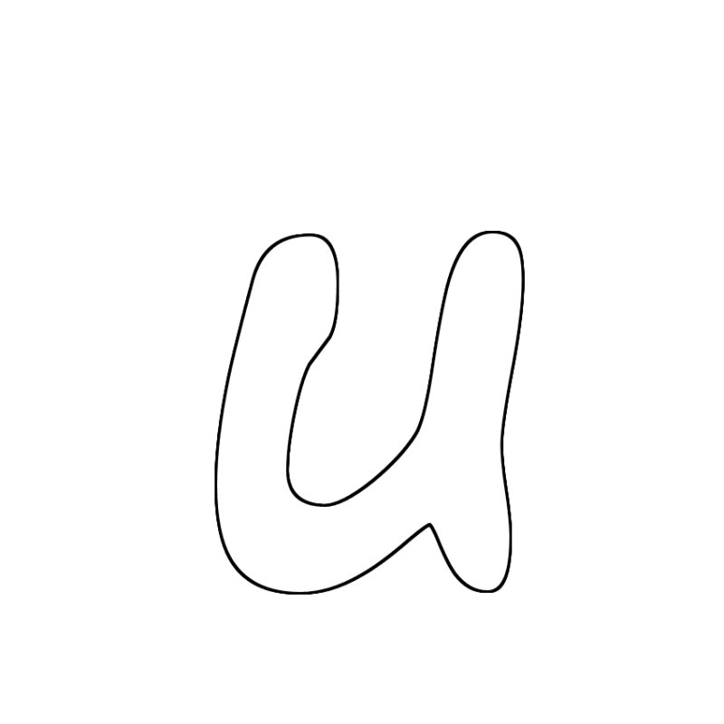 Трафарет букв