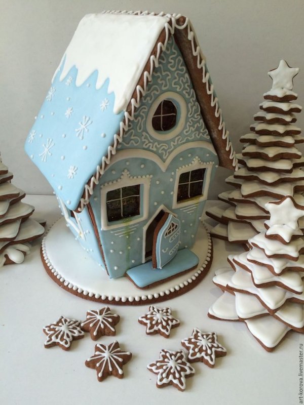 Новогодний домик из фанеры