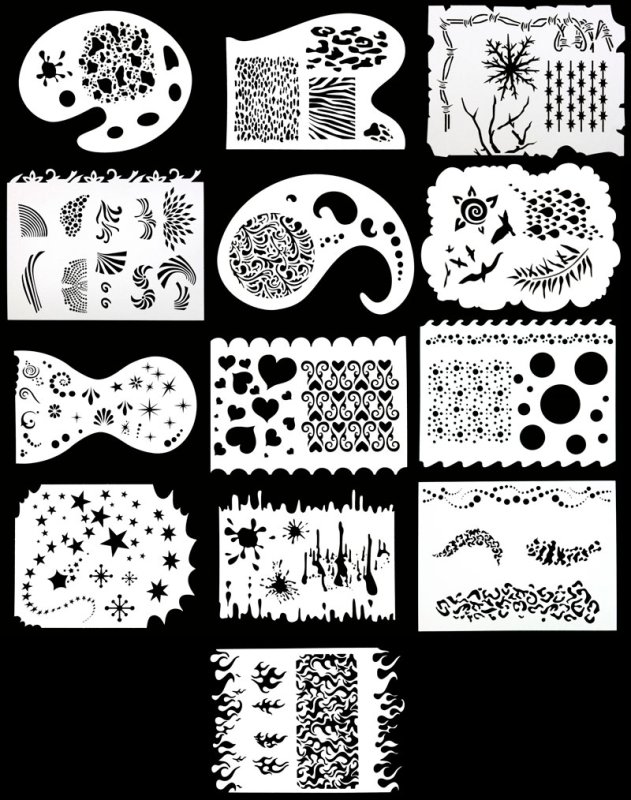 Штампы для аквагрима