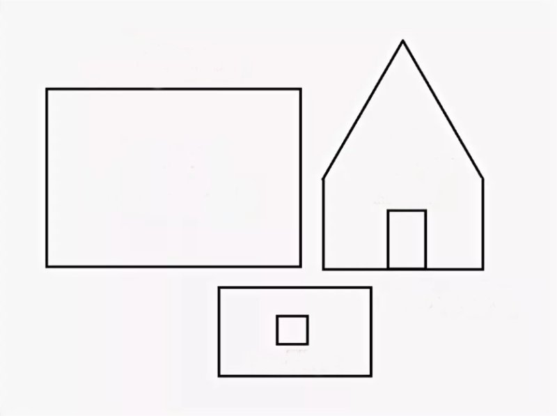 Трафарет домов для пряничного домика