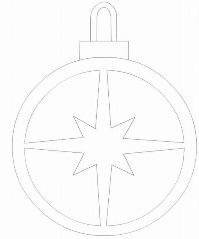 Вытынанки новогодние шары на окна