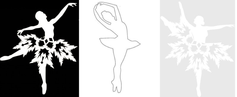 Балерина из бумаги