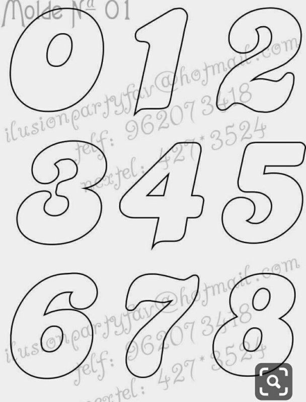 Трафарет цифра 2и3 для торта 15 см