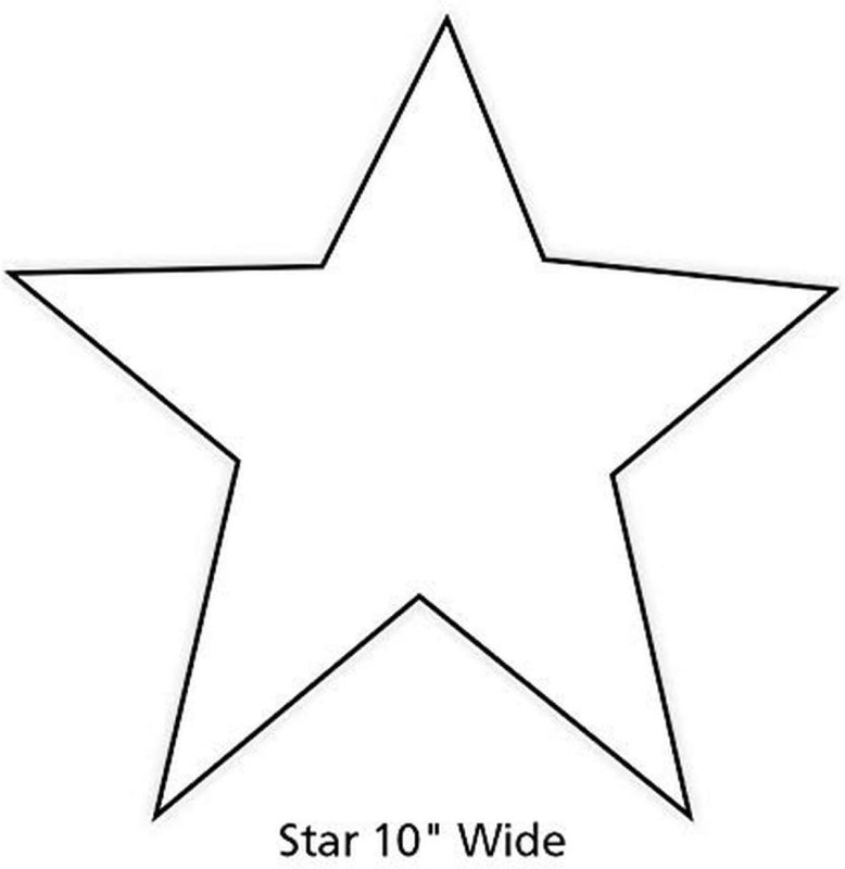 Пятиконечная звезда трафарет